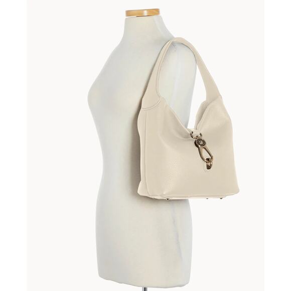 Dooney &Bourke Pebble Grain Small Logo Lock Sac Bone Bag B000527 - Picture 2 of 14